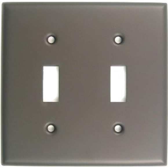 Oil Rubbed Bronze Double Switch Plate