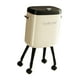 thumbnail image 5 of Cubo de basura con patas sin doblar, 15 l, gran capacidad, fácil de abrir y deslizar. Blanco con Caster, 5 of 9