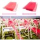 thumbnail image 5 of Lazos de organza rojos para sillas para decoración de eventos, 50 piezas con una textura transparente y durabilidad sorprendentes, 5 of 5