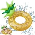 thumbnail image 1 of Inflatable Buoy, Pineapple Swimming Hoops PVC Backrest Design Large Buoy, Inflatable Pineapple Swimming Ring_Perfect Gift, 1 of 5