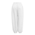 thumbnail image 4 of Cotton Linen Pants Women Elastic Ankle High Waist Drawstring Joggers Loose Fit Casual Summer Harem Trousers, 4 of 7