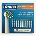 thumbnail image 5 of Orl-B Replacement Brush Heads Cross Electric Actin 10 Pack - White, 5 of 5