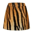 thumbnail image 6 of Yuyamidu Tiger Stripes Golf Skorts for Women Short Length Tennis Skorts with Pocket Trendy High Waisted Mini Skirt for Party Travel Lightweight Casual Activewear Size 3XL, 6 of 8