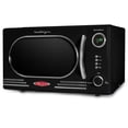 thumbnail image 1 of Nostalgia NRMO11BK6A Horno microondas para encimera, 1.1 Cu. pies, negro, 1 of 5