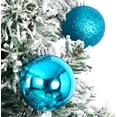 thumbnail image 4 of 24pcs Small Christmas Ball, 6cm/2.36'' Ornaments Shatterproof Mini Desktop Christmas Tree Balls Multicolor Pastel Tree Ornaments Pendant (24pcs Lake Blue), 4 of 7