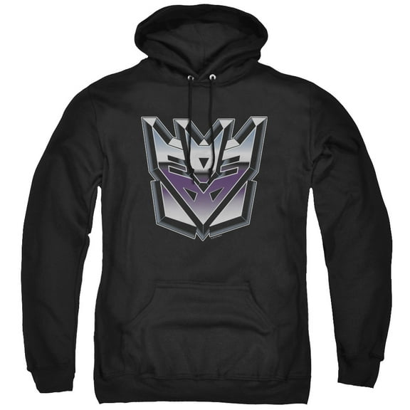 Transformers Decepticon Airbrush Logo Adult Pullover Hoodie Sweatshirt Black