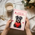 thumbnail image 3 of Happy Valentine's Day Schnauzer Brings Love Heart Spiral Bound Journal Miniature Schnauzer Dog Lover 5x7in Spiral Notebook - 02028, 3 of 5