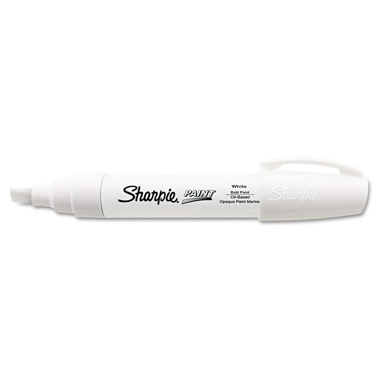 Permanent Paint Marker, Extra-Broad Chisel Tip, White Permanent Paint Marker, Extra-Broad Chisel Tip, White