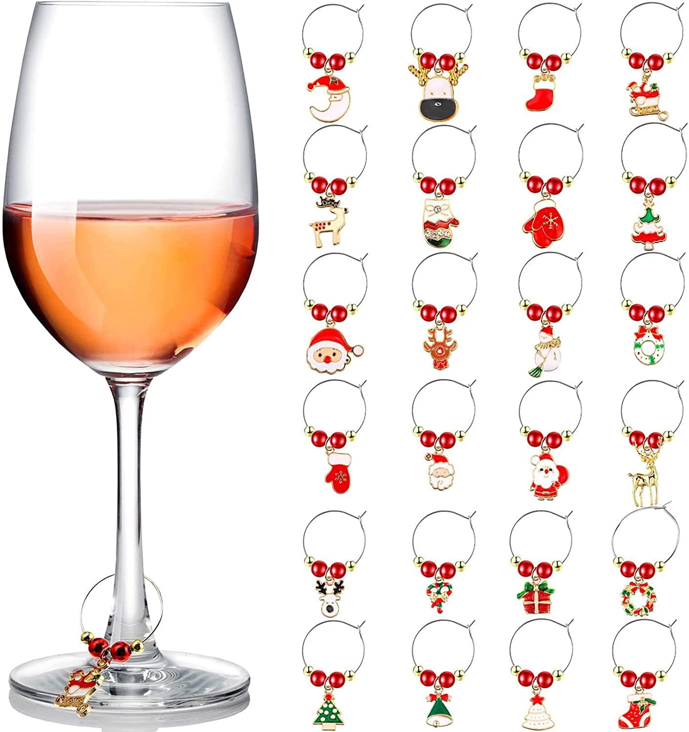 12 Silicone Drink Markers – Reusable Cup Labels For Parties & Guests - View #5