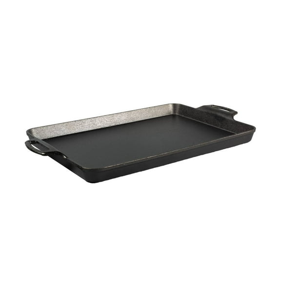 Lodge Cast Iron Baking Pan Dual Handles Seasoned 15.5 x 10.5