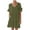Army Green, variant on Womens Dresses Casual,Dresses for Women,Short Sleeve Dress with Ruffle Sleeve Polka Dot Print and Pockets Pink