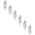 thumbnail image 2 of 7 Colors Penclip Metal Pencil Clips Multifunctional Paperclip Reusable Writing Tool Heart Pen Clip Pen Holder for Notebook Pen Holder Paper Clip, 7 Purple Colored Metal Pen Clip Paperclips, 2 of 9