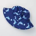 thumbnail image 3 of Sombrero de cubo para niño y niño, accesorio de playa para el sol de verano, cuerda de ala ancha, protección UV, gorro de vacaciones para bebé, niños pequeños, natación al aire libre, 3 of 3