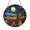Acrylic 3.5 Inch, variant on Vibrant Desert Cactus Under Moon Stained Glass Window Hanging, Nature-Themed Home Decor, Gift Idea for Moms or Garden Lovers