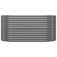thumbnail image 3 of vidaXL Raised Garden Bed Raised Flower Bed Galvanized Steel Outdoor Planter, 3 of 5