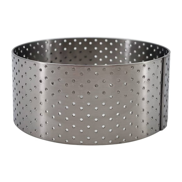 Tart Ring de Buyer, redondo, perforado, 7,6 cm de diámetro y 3,5 cm de altura