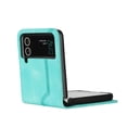thumbnail image 2 of Designed for Samsung Galaxy Z Flip 4 Case, Classic Flip Folio Cover with PU Leather Phone Case for Samsung Galaxy Z Flip 4, Green, 2 of 4