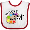 thumbnail image 3 of Inktastic Future Artist with Paints Boys or Girls Baby Bib, 3 of 4