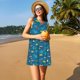 thumbnail image 3 of Fotbe Transportations with Buildings Vestido de Verano sin Mangas para Mujer – Vestido Midi Línea A, Estilo Camiseta Floral, Vestido Playero Casual y Fluido, 3 of 7