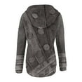 thumbnail image 5 of Women Hoodies Clearance V-Neck Pullover Hoodies Tie-Dye Sweatshirts Drawstring Long Sleeve Tops, 5 of 6