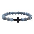 thumbnail image 3 of Birdeem Natural Stone Black Elastic Thread Bracelet Natural Stone Black Elastic Thread Bracelet, 3 of 5