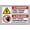 Warning Sign 4, variant on Bilingual Danger Hazardous Voltage Overhead Sign 8"x12", Aluminum Tin Warning Signs for Home Outdoor Garden, Durable Bilingual Electrical Hazard Sign