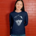 thumbnail image 4 of Moe The Three Stooges Women's Long Sleeve T-shirt Wise Guys Curly Larry Shemp Classic Retro American TV Slapstick 3 Legends, 4 of 7