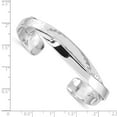 thumbnail image 3 of Sterling Silver Bracelet Cuff Women's mm 7.5 ined Plain 6 Ha mmered Bands Bangle, 3 of 4