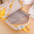 thumbnail image 5 of FUZHIQ Cute Animal Print School Backpack for 1st 2nd 3rd 4th Grade, Bookbag with Color Block , Durable Back to School Backpack, Yellow, 5 of 7