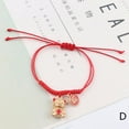 thumbnail image 2 of 2022 Chinese New Year Tiger Rope Red String Bracelets Handmade Craft Gift, 2 of 6