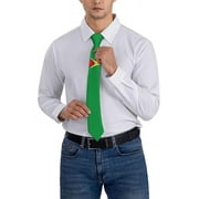 Guyana Flag Guyanais Cool Striped Necktie Men'S Neck Ties Mens Party Business Neckties Soft Skil Tie