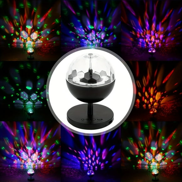 LNGOOR Disco Ball Party Lights  Voice Controlled DJ Disco Lights  LED Lights  4-color Strobe Dance Table Lamps  Birthday Celebrations  Family Clubs  Karaoke Stage Performances  Christmas