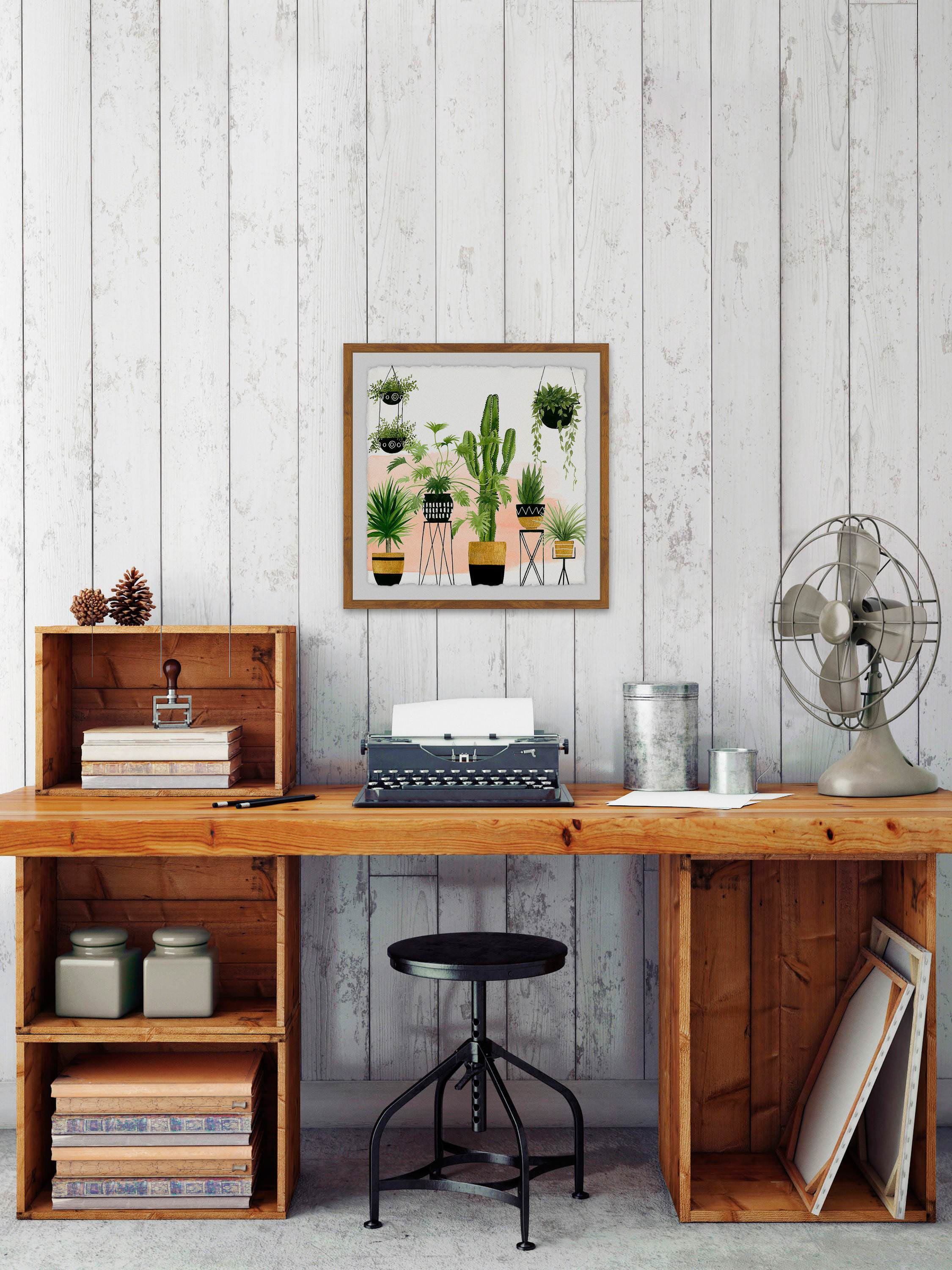 Indoor Oasis II Framed Painting Print