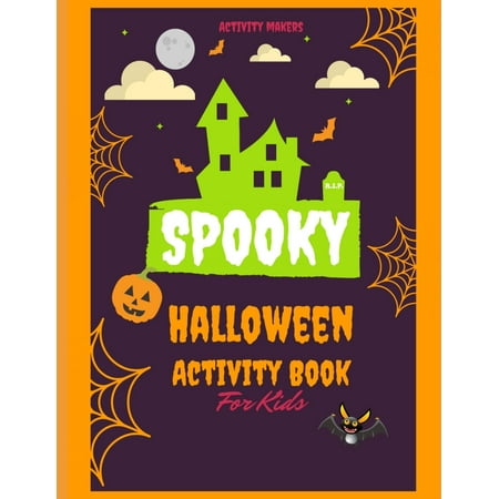 Words Out ??? Game Spooky Halloween Activity Book For Kids : Halloween Books for Kids with 10 Activities - Coloring Pages, Dot to Dot, Mazes, Find The Difference, Memory Game, Spelling Game, Sudoku Puzzle, Word Scramble, Odd One Out ()