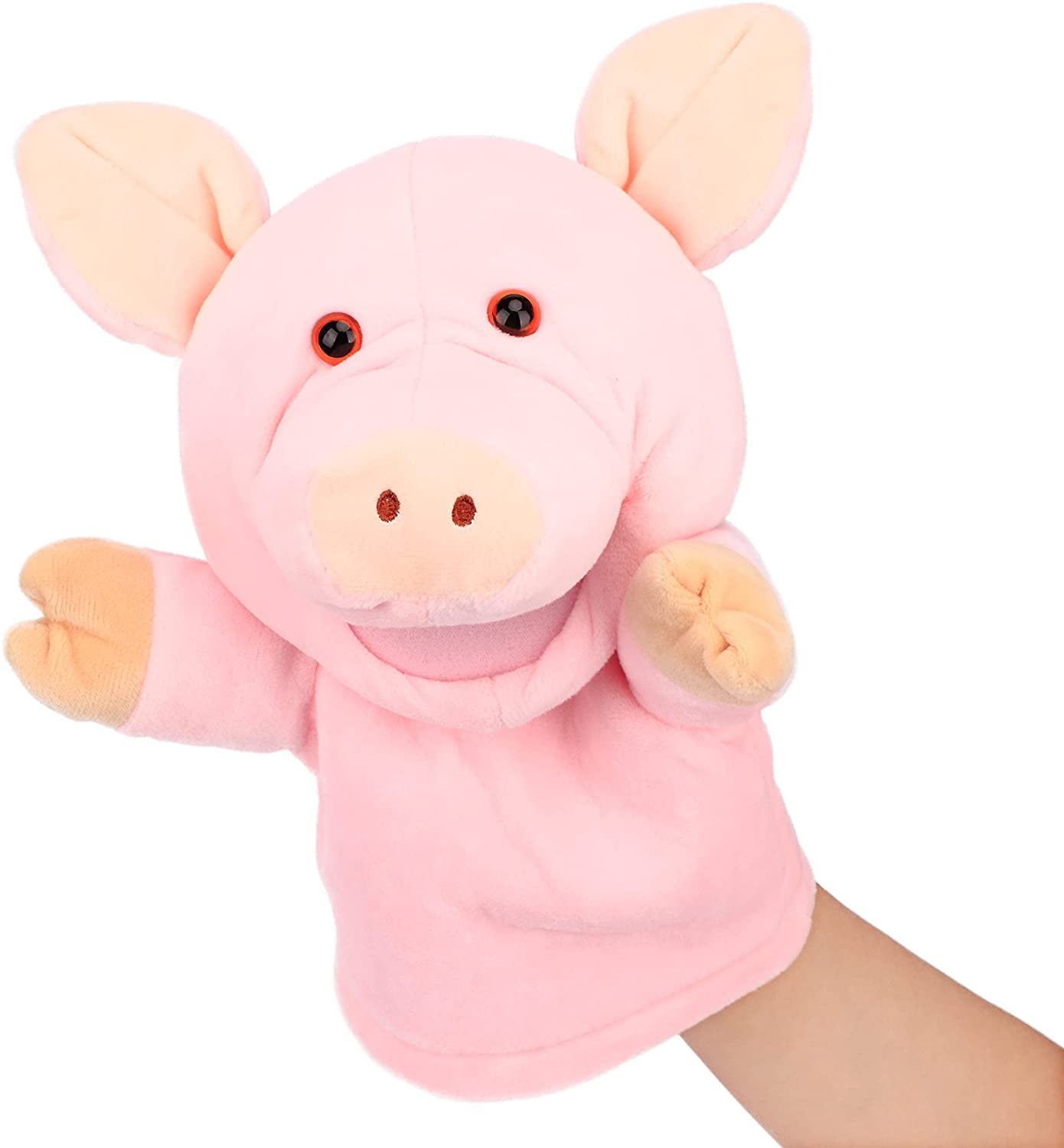 Pig Hand Puppet with Movable Mouth and Arms Role Play Storytelling