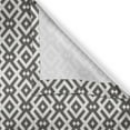 thumbnail image 5 of Ambesonne Modern Grommet Curtain, Geometric Lines, 50" x 72", Dark Taupe and White, 5 of 6