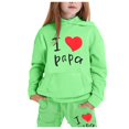 thumbnail image 3 of CAIXIA Boys Sweatsuit Set Girls 2 Piece Long Sleeve Sweatshirt and Wide Leg Pants Set Girls Tracksuit Athletic Girls 2 Piece Outfits Size 8 Funny Graphic Back To School Fashion Girls Clothes Size 5, 3 of 5