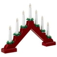 thumbnail image 5 of Northlight LED Lighted Christmas Candelabra Bridge - 13" - Red Base - C6 Clear Lights, 5 of 8