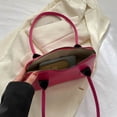 thumbnail image 1 of Bolsos de mano de color sólido para mujer, bolsos sencillos de piel sintética para axilas femeninas (rosa roja) Tmvgtek Para Estrenar, 1 of 9