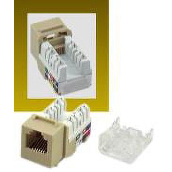 IEC RH1106F-MT-IV RJ1106 Female Narrow Keystone Connector Ivory Category 3