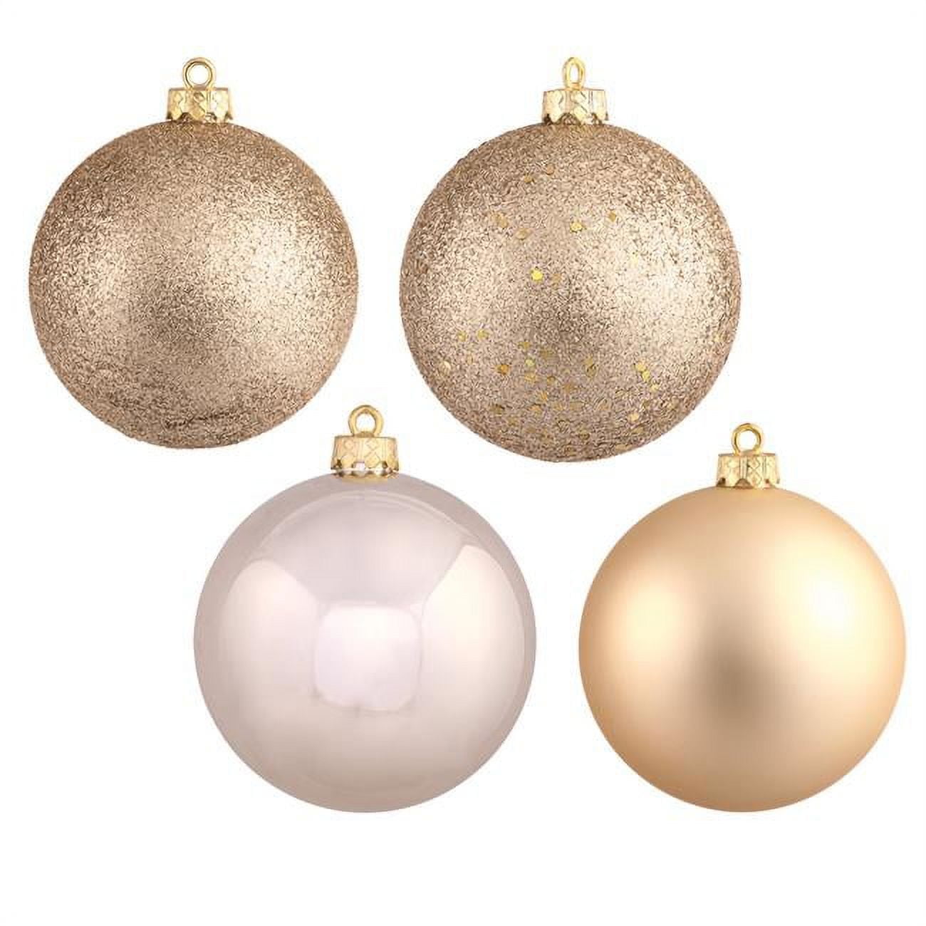 3 in. Champagne Ball Christmas Ornament - 32 Per Box