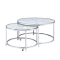 thumbnail image 3 of Steve Silver Rayne Faux Marble Nesting Cocktail Tables, 3 of 6