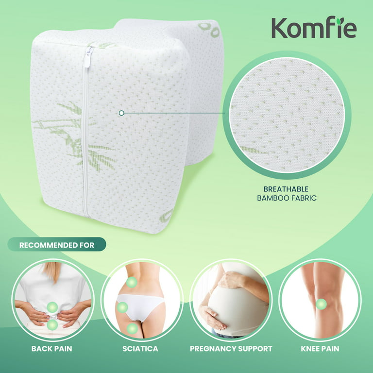Bamboo Knee Pillow Cover - Replacement Leg Pillow Case - Cooling Sciatica  Pillow Cover - Universal Pregnancy Pillow Cover