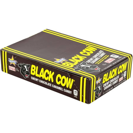 Black Cow Chewy Chocolate Caramel Candy, 1.5 oz, 24 count