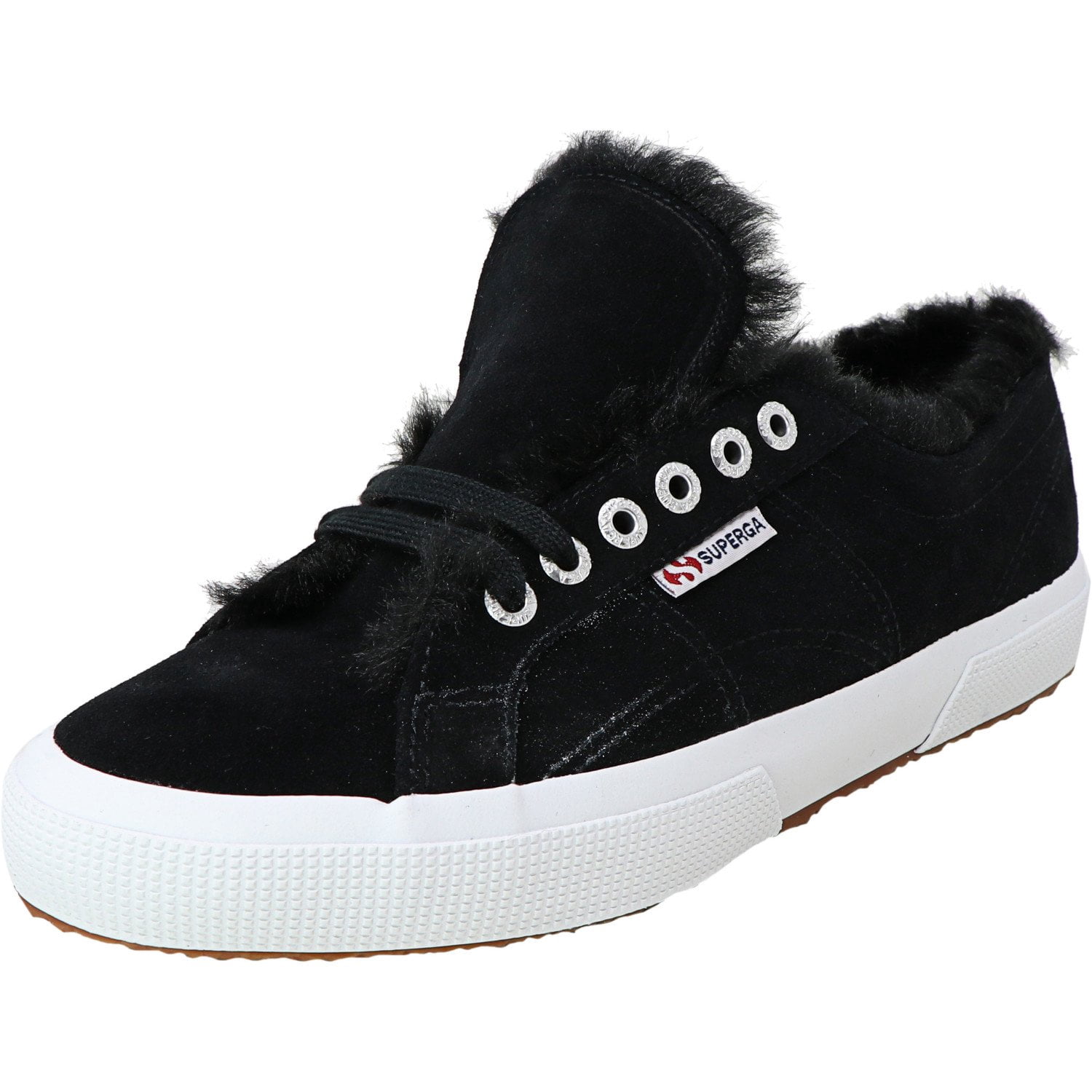 superga black suede