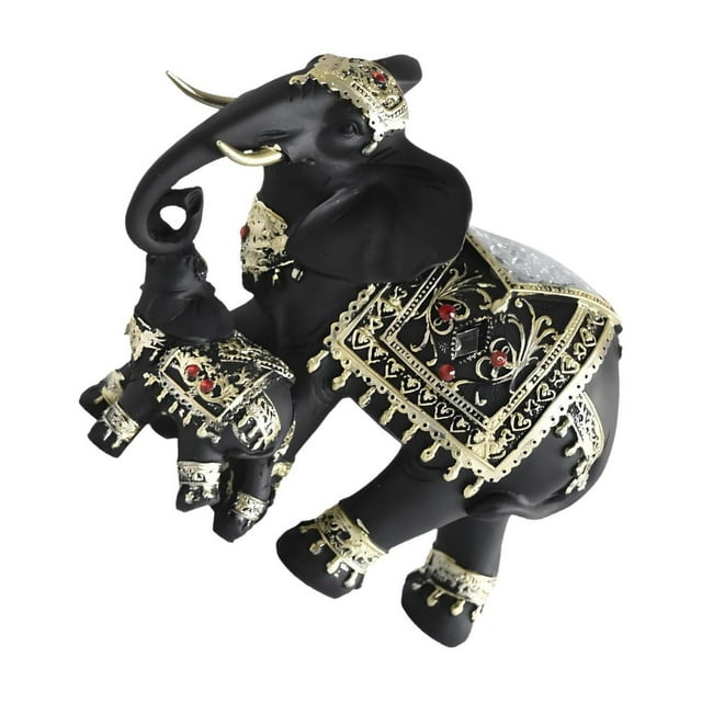 yingyy 2x Decorative Elephant Garden Statue Unique Elephant Sculpture For Weddings Gift Statues