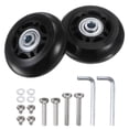 thumbnail image 1 of Unique Bargains Roues de Remplacement pour Bagages 60x24mm Kits de Réparation de Roues de Valise 4 Roulements en PU pour Sac de Chariot, Patin en Ligne, 1 of 5