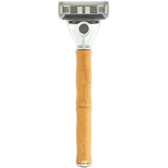 Bulldog Skincare For Men, Original Bamboo Razor, Two 5-Blade Cartridges