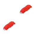 thumbnail image 1 of Sonducket Cuerda de nylon Malla Hamaca Columpio para dormir Muebles Cama colgante Plegable Ligero Senderismo Hogar Adultos Playa Patio Rojo Rojo 2piezas, 1 of 6