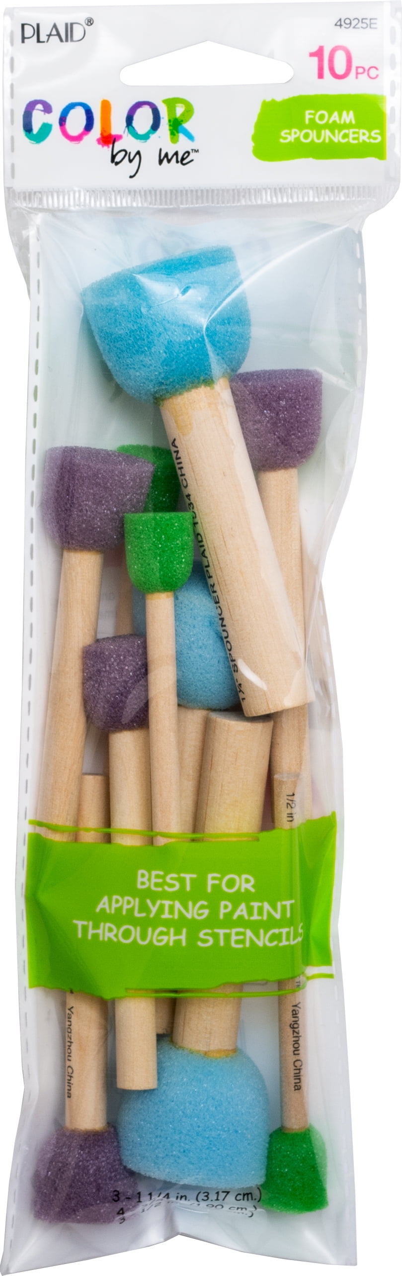 Color By Me Brush Sets, Foam Spouncers Set, 10 Piece